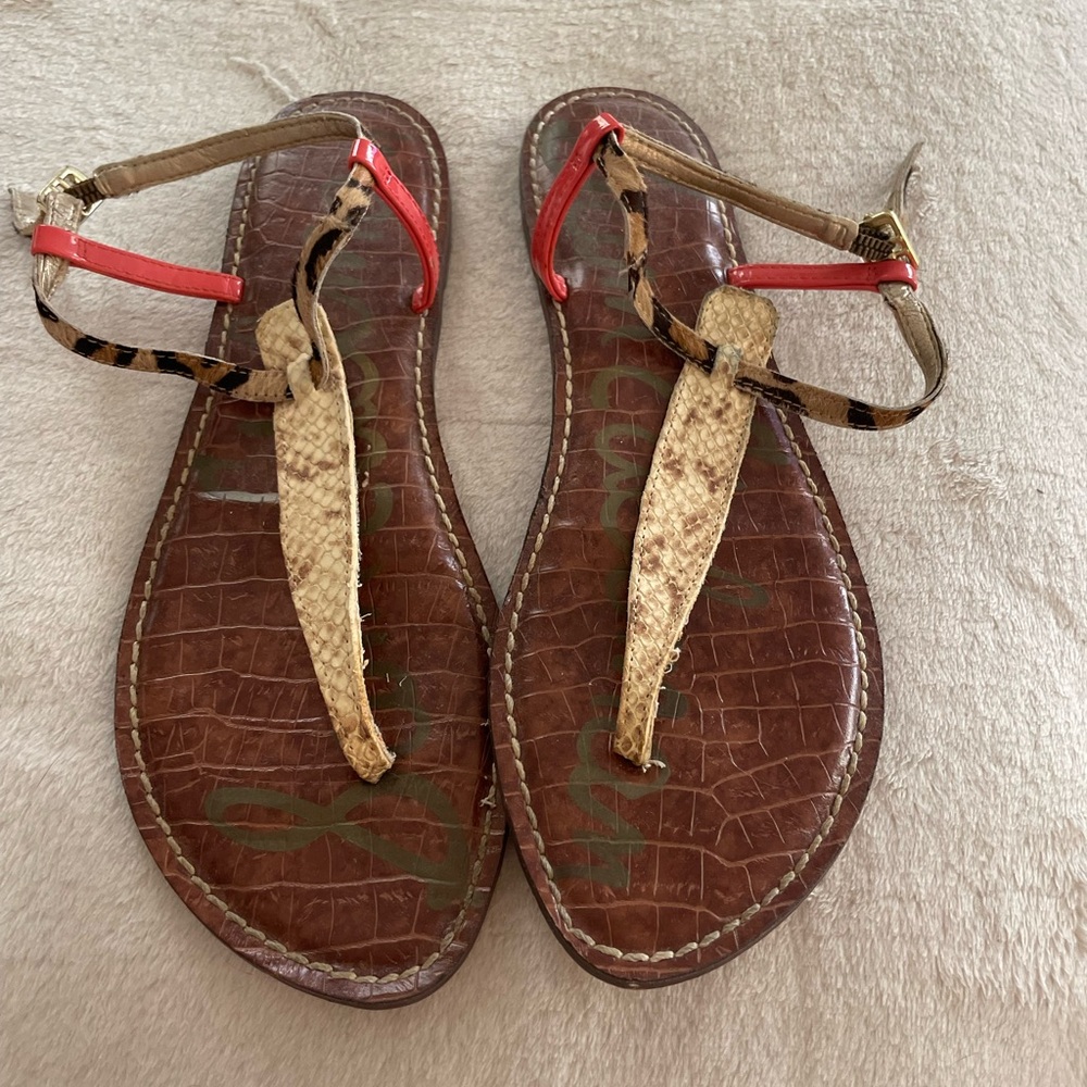 Sam Edelman leopard sandals
